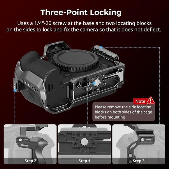 Canon R5 Mark II, Aluminum Alloy Camera Video Cage with Cold Shoe Mount 4978 - Picture 2 of 6